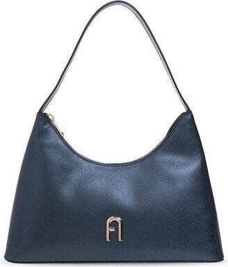 Diamante Logo Plaque Small Shoulder Bag