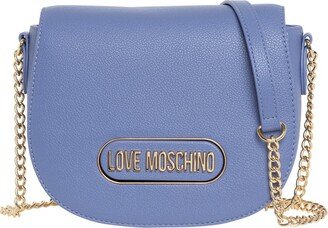 Logo Plaque Foldover Crossbody Bag-AA