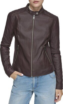 Glenbrook Feather Leather Coat-AA