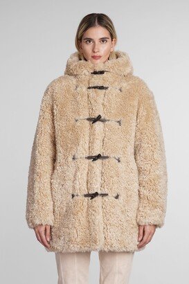 Marant Étoile Florene Coat In Beige Polyester