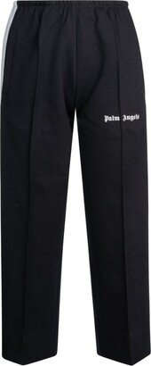 Elasticated Waistband Cropped Track Pants-AA