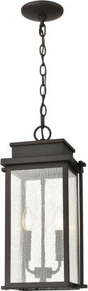 Artistic Home & Lighting Artistic Home Braddock 10'' Wide 2-Light Outdoor Pendant-AA