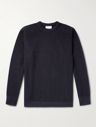 Maritime Ribbed Merino Wool Sweater