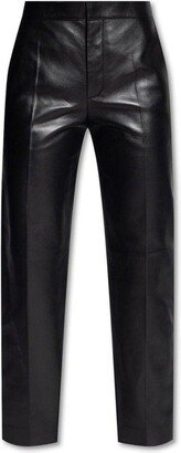 Straight-leg Leather Pants-AC