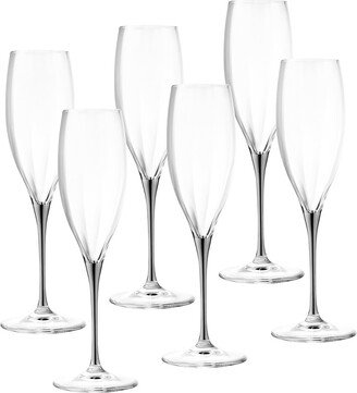 Set Of 6 11Oz Champagne Flutes-AA