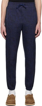 Blue Jersey Paisley Lounge Pants