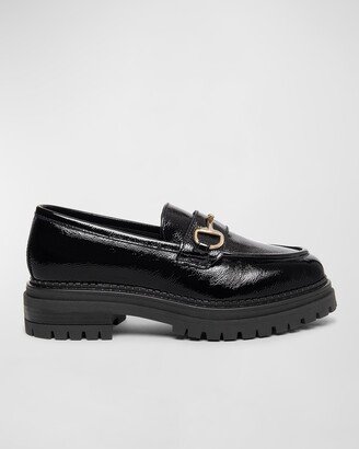 Leather Bit Strap Loafers