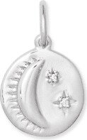 Celestial Coin Charm in Sterling Silver