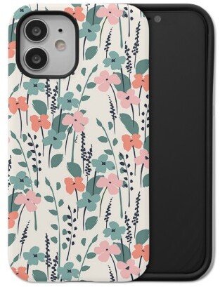 Custom Iphone Cases: Antique Florals Iphone Case, Silicone Liner Case, Matte, Iphone 12, Multicolor