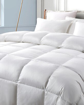 300Tc White Down Fiber Comforter-Light Warmth