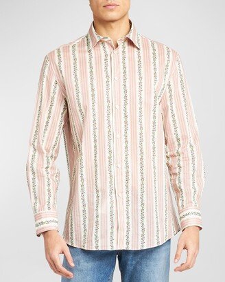 Men's Ribbon Stripe Dress Shirt