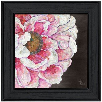 Blooms on Black I by Lisa Morales, Ready to hang Framed Print, Black Frame, 15 x 15