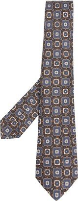 Geometric-Motif Pointed Tie