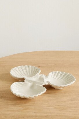 Shell Ceramic Dish - White