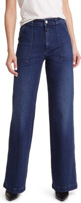 Aria Patch Pocket Wide Leg Organic Cotton Jeans