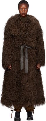 Cawley Brown Ivy Fur Coat