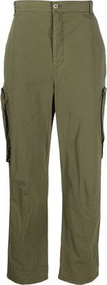 Straight-Leg Cotton Cargo Trousers-AA