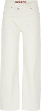 Relaxed-fit jeans with criss-cross waistband