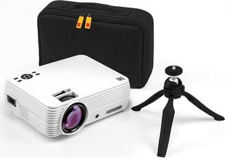 Flik X7 Portable Projector, 720p Home projector with Carry Case