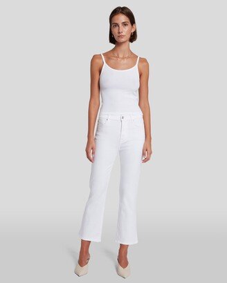 Slim Illusion High Waist Slim Kick in Luxe White