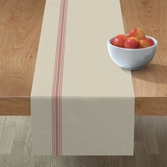 Table Runners: French Feedsack Stripe Table Runner, 72X16, Pink