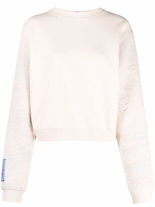 Logo-Patch Jacquard Sweatshirt