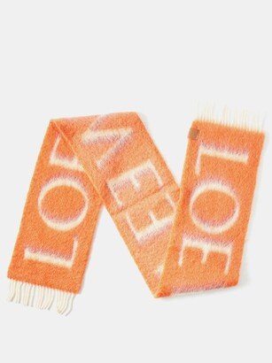 Logo-jacquard Mohair-blend Scarf