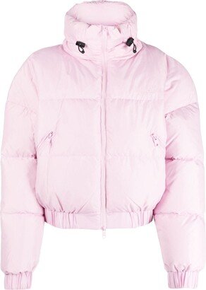 Funnel Neck Quilted Padded Jacket