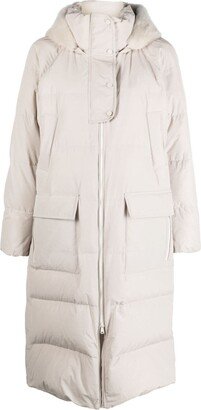 Hooded Padded Jacket-AO