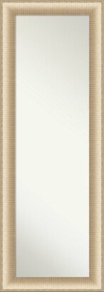 Elegant Brushed Honey on The Door Full Length Mirror, 18.75 x 52.75