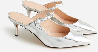 Colette mule heels in Italian specchio leather