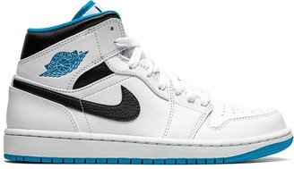 Mid White/Laser Blue sneakers