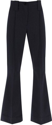 Stretch Pinstriped Pants