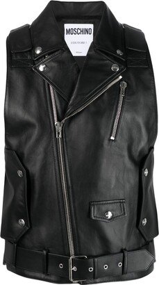 Leather Biker Vest