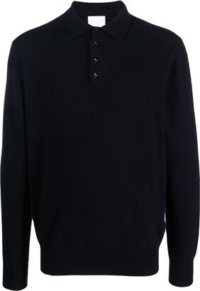 Long-Sleeved Cashmere Polo Jumper