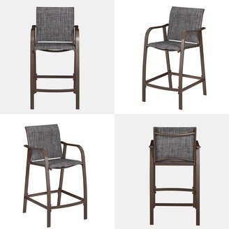 VredHom Outdoor Patio Aluminum Bar Stools