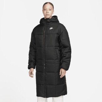 Women's Sportswear Classic Puffer Therma-FIT Loose Hooded Parka in Black