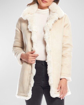 Rainer Reversible Faux Mink Top Coat