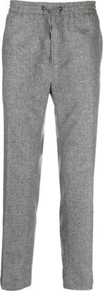 Drawstring Straight-Leg Trousers-BI