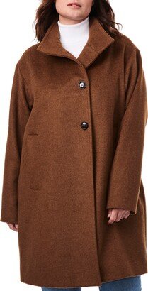 Melton Wool Blend Coat