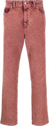 Corduroy Straight-Leg Trousers-BI