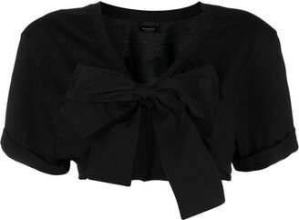 Bow-Detail Cropped Top