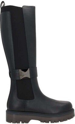 Garavani One Stud Round Toe Knee-High Boots