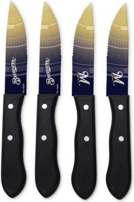 MLB Milwaukee Brewers Steak Knife Set