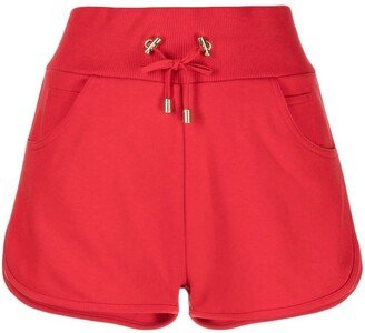 Contrast-Pocket Drawstring Shorts