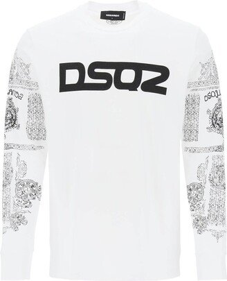 Logo Printed Crewneck Sweatshirt-DB