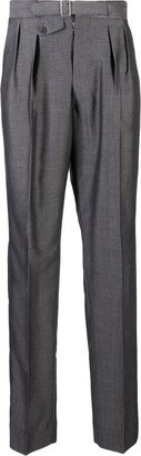 Belted Tapered Trousers