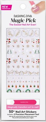 Magic Pick 3D Nail Art Stickers - Jingle Bells