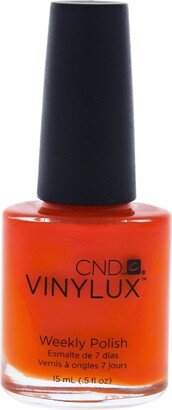 Vinylux Weekly Polish - 112 Electric Orange by for Women - 0.5 oz Nail Polish