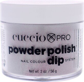 Pro Powder Polish Nail Colour Dip System - Silver With Baby Pink Glitter by Cuccio Colour for Women - 1.6 oz Nail Powder